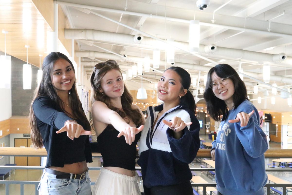 From left to right: Maya Morgan, Treasurer. Sasha Ponomarchuk, Vice President. Francheska Luong, President. Callie Shyn, Secretary.
Not pictured: Public Relations Officer Hermon Sereste. 